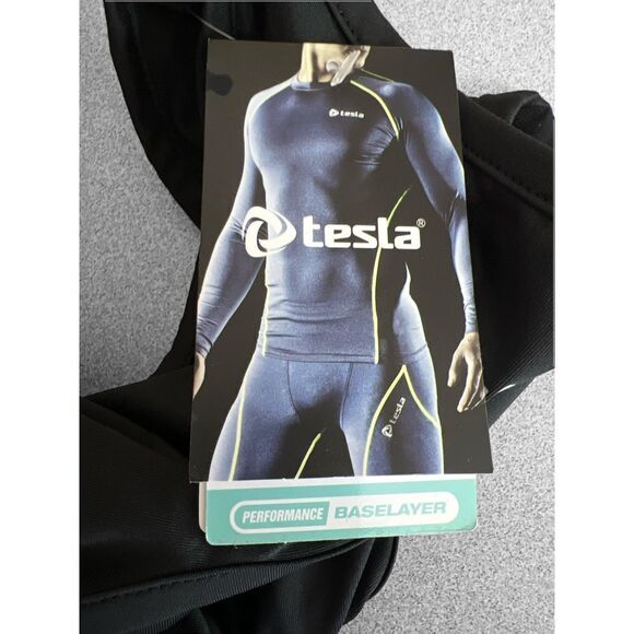 Tesla Black Sleeveless Racerback Athletic Base Tank Top Men’s Size Small NWT - Picture 5 of 6